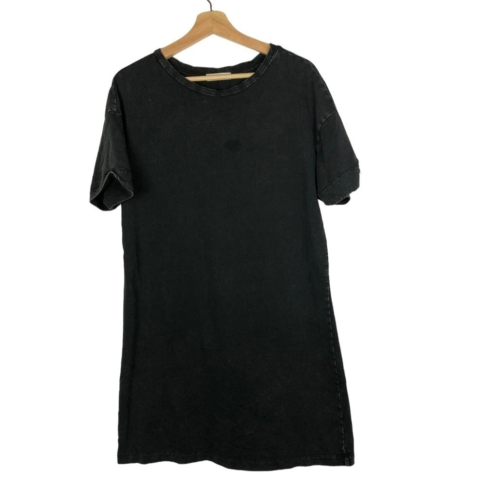 Elodie Faded Black Short Sleeve Mini T-Shirt Dress M